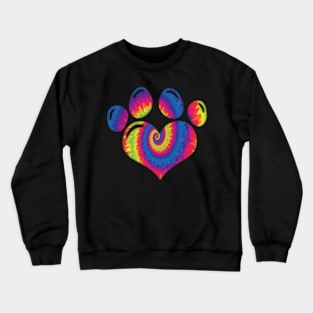 Cat Love Tie dye Crewneck Sweatshirt